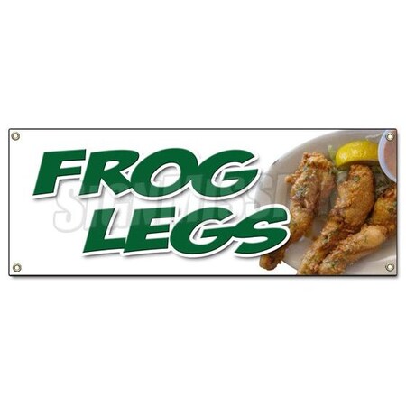 Signmission FROG LEGS BANNER SIGN sauteed grilled french battered deep fried food B-Frog Legs